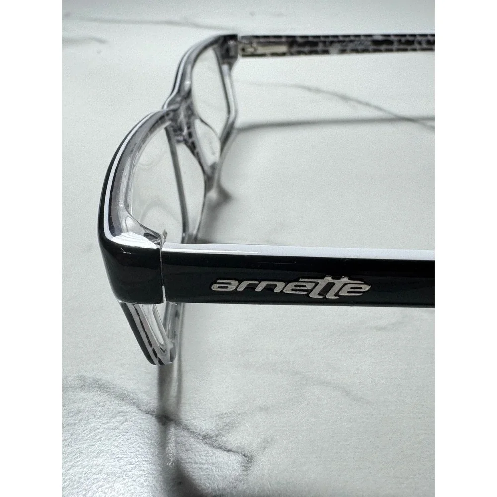 Arnette MOD 7036 1099 Black Rectangular Eyeglasses Tire Tread Pattern 48-17-130
